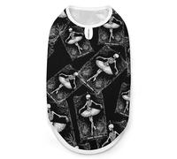 Danse Macabre Cute Dog Shirt Sleeveless Soft Breathable Pet Apparel Tank Top Summer Cool S