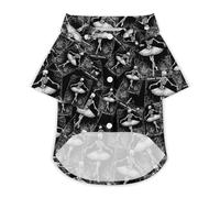 Danse Macabre Cute Pet T-Shirt Breathable Button Crew Neck Shirt for Cats Dog Clothes Outdoor Apparel Outfit