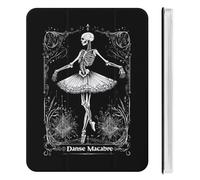 Danse Macabre Cute Tablet Case with Pencil Holder Unisex Slim Hard Protective Cover Compatible with iPad Mini 4/5/6