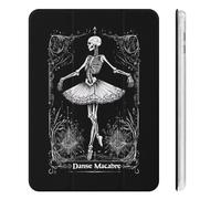Danse Macabre Cute Tablet Case with Pencil Holder Unisex Slim Hard Protective Cover Compatible with iPad Mini 4/5/6