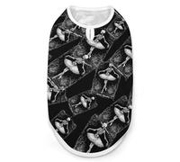 Danse Macabre Funny Dog Shirts Sleeveless Pet Tank Top Comfort Pets Clothes Vest for Small Medium Dogs Cat M
