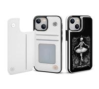 Danse Macabre Printed Wallet Phone Case Unisex Trendy Cellphone Protective Cover Compatible with iPhone 13/1 3 Pro/13 Pro Max/13 Mini