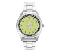 Danse Macabre Quartz Watch for Men Stainless Steel Bands Classic Trendy Wristwatches Daily Business