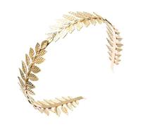 Danshinbow Greek Goddess Headband Leaf Crown Tiara Gold Leaf Band of Leaves Headband Bridal Headbands Headdress Headpiece Hairband for Women and Girls