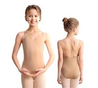 DANSHOW Girls and Women Nude Camisole Ballet Leotard for Dance(XJ8A13)