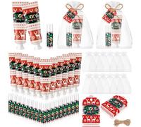 Dansib 24 Sets Christmas Ugly Sweater Baby Shower Hand Cream and Lip Balm Gift Christmas Party Favors Travel Size Hand Lotion and Lip Balm Bulk Winter Wedding Bridal Shower Party Supplies for Guest