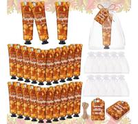 Dansib 48 Sets Autumn Hand Cream Bulk Pack A Little Pumpkin Gifts for Baby Shower Baby Shower Memories