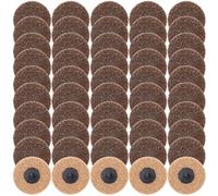 Dansib 50 Pcs 2 Inch Sanding Discs Khaki Quick Change Sanding Discs Nylon Surface Conditioning Grinder Wheels for Angle Grinder, Stock and Rust Removal, Grinding, Deburring