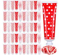 Dansib Christmas Candy Cane Hand Cream Set Peppermint Scented Lotion 30 ml Hand Cream Gifts Bulk Candy Cane Flavor Christmas Party Gifts for Women & Men Mom Coworkers Dry Frayed Hands (5 Pcs)