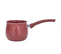 Dansk Butter Warmer, Single Handle Coffee Warmer Boiling Pot Mini Milk Pan Aluminum Alloy Non Stick Anti Scalding for Cooking(Red)