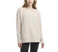 Danskin Women's Active Split Hem Tunic Pullover, Oatmeal Heather, Medium