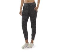 Danskin Women's Camo Printed Soft Touch Jogger, Black Camo, XL
