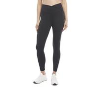 Danskin Women's Crossover Waist 7/8 Legging, Black Salt, M