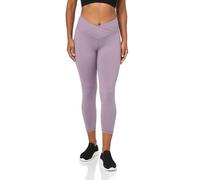 Danskin Women's Crossover Waist Crop Leggings, Purple Ash, S