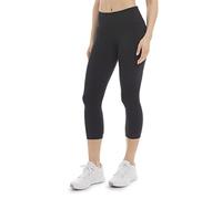 Danskin Women's Curved Contour Capri Legging, Black Salt, XL