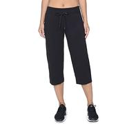 Danskin Women's Drawcord Crop Pant - Black - 1X
