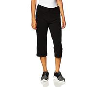 Danskin Women's Essential Sleek Fit Crop Pant Yoga, Black, S