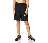 Danskin Women's Essential Wide Waistband Bermuda Short, Black, S