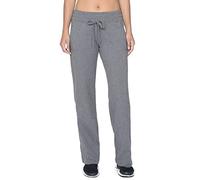 Danskin Women's Essentials Drawcord Pant Sweatpants, Charcoal Grey Heather, XL