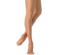 Danskin Women's Plus Ultrashimmery Footed Tight,Toast,4X