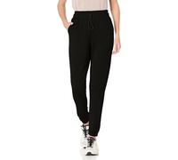 Danskin Women's Relaxed Fit Jogger Sweatpants, Black Salt, XL