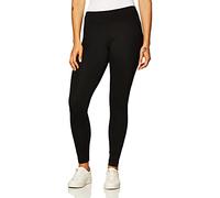 Danskin Women's Signature Wide Waist Yoga Ankle Legging, Rich Black, Medium
