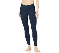 Danskin Women's Signature Wide Waist Yoga Ankle Leggings, Midnight Navy, 1X