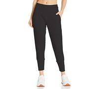 Danskin Women's Slim Tapered Joggers Casual Pants, Rich Black, XXL