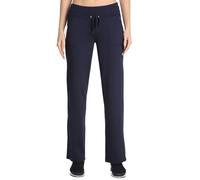 Danskin Women's Straight Leg Drawcord Athletic Pants Sweatpants, Midnight Navy, Large