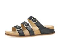 Dansko Campbell Slip-On Wedge Sandal for Women -Low Profile Wedge with Arch Support, Adjustable Fit for Walking Comfort, Black, 6.5-7