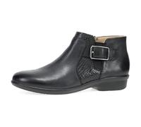 Dansko Carolyn Low Ankle Booties - Comfortable Slip on Style with Inside Zipper and Removable Arch Support Insole, Black, 11.5-12