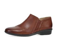 Dansko Cheryl Low Ankle Booties - Leather Slip-On Shoes with Removable Insole, Arch Support, Lightweight Rubber Outsole, Ideal for Work, Travel & All-Day Comfort, Russet, 11.5-12