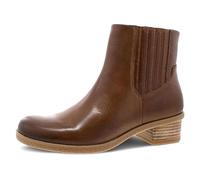 Dansko Daisie Chelsea Boot for Women - Waterproof Leather and Construction with Rubber Outsole and Leather Stacked Heel for Long-Lasting Style in Any Weather, Tan, 9.5-10