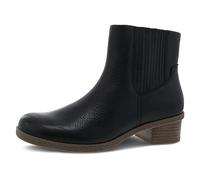 Dansko Daisie Chelsea Boot - Waterproof Leather and Construction with Rubber Outsole and Leather Stacked Heel for Long-Lasting Style in any Weather, Black, 7.5-8