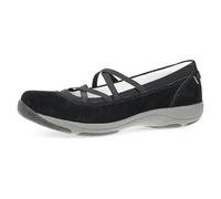 Dansko Harper Women's Slip-On Mary Jane Sneaker - Elasticized Straps, Removable Footbed, Arch Support, Comfortable & Stylish Travel Sneaker, Black, 9.5-10