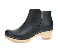 Dansko Lizanne Booties for Women - Linings from Recycled Materials and Leather for Breathability- Lightweight Rubber Outsole for Long-Lasting Wear, Black, 7.5-8