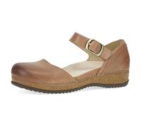 Dansko Mae Mary Jane for Women - Dual-Density Cork/EVA Midsole and Lightweight Rubber Outsole Provide Durable and Comfortable Ride on Patented Stapled Construction, Tan, 8.5-9