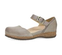 Dansko Mae Mary Jane for Women - Dual-Density Cork/EVA Midsole and Lightweight Rubber Outsole Provide Durable and Comfortable Ride on Patented Stapled Construction, Taupe, 9.5-10
