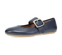 Dansko Matilda Women’s Leather Mary Jane Flat - Adjustable Hook-and-Loop Strap with Bold Buckle, Classic Ballet Silhouette, Comfort Shoe with Arch Support for Work or Casual Wear, Navy, 5.5-6