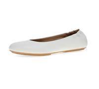 Dansko Mollie Slip-On Ballerina Flats for Women - Built-in Wedge with Arch Support - Versatile Casual to Dressy Footwear - Lightweight Rubber Outsole, White, 7 UK