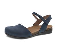 Dansko Rowan Sandal for Women - Memory Foam and Cork Footbed for Comfort and Arch Support - Lightweight Rubber Outsole for Long-Lasting Wear - Versatile Casual to Dressy Footwear, Navy, 6.5-7