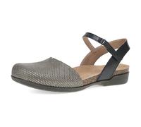 Dansko Rowan Sandal for Women - Memory Foam and Cork Footbed for Comfort and Arch Support - Lightweight Rubber Outsole for Long-Lasting Wear - Versatile Casual to Dressy Footwear, Grey/Pewter, 11.5-12
