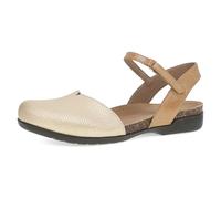 Dansko Rowan Sandal for Women - Memory Foam and Cork Footbed for Comfort and Arch Support - Lightweight Rubber Outsole for Long-Lasting Wear - Versatile Casual to Dressy Footwear, Taupe Metallic, 5.5