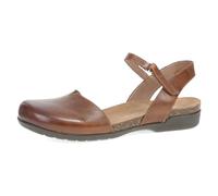 Dansko Rowan Sandal for Women - Memory Foam and Cork Footbed for Comfort and Arch Support - Lightweight Rubber Outsole for Long-Lasting Wear - Versatile Casual to Dressy Footwear, Tan Waxy, 6.5-7