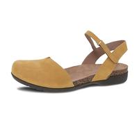 Dansko Rowan Sandal for Women - Memory Foam and Cork Footbed for Comfort and Arch Support - Lightweight Rubber Outsole for Long-Lasting Wear - Versatile Casual to Dressy Footwear, Mustard, 10.5-11