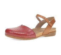 Dansko Rowan Sandal for Women - Memory Foam and Cork Footbed for Comfort and Arch Support - Lightweight Rubber Outsole for Long-Lasting Wear - Versatile Casual to Dressy Footwear, Red Perf, 10.5-11