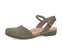 Dansko Rowan Sandal for Women - Memory Foam and Cork Footbed for Comfort and Arch Support - Lightweight Rubber Outsole for Long-Lasting Wear - Versatile Casual to Dressy Footwear, Ivy, 6.5-7