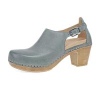 Dansko Sassy Stylish Upfront Closed Toe for Women - Energy-Return Footbed with Added Arch Support - Lightweight PU Outsole for Long-Lasting Wear - Great for All-Seasons Style, Slate Milled, 6.5-7