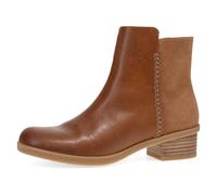 Dansko Women’s Ankle Boots Denay Waterproof Booties with Multi Leathers for a Sleek, Stylish Look and All-Day Arch Support, Saddle, 5.5-6