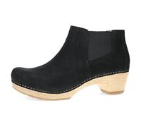 Dansko Women’s Chelsea Ankle Clog Boot Lane Bootie with Double Gore for Easy Wear and Cushioned, Energy-Return Footbeds, Black, 9.5-10